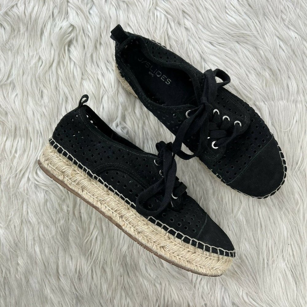 J Slides Rileyy Perforated Platform Espadrille Sneakers